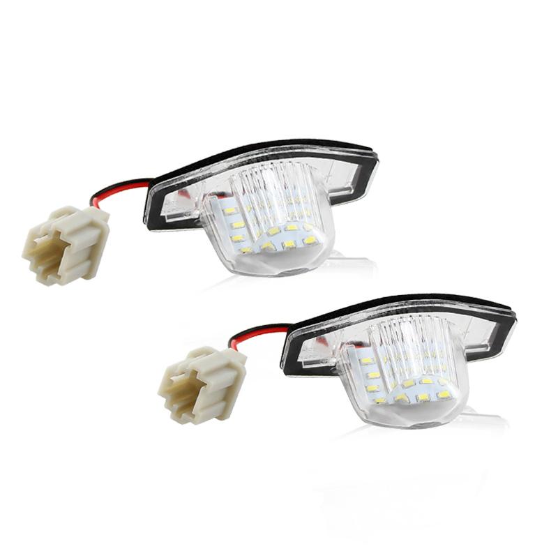 

2pcs LED License Number Plate Light White For Honda FR-V / Edix 2005-2009 HR-V 1999-2006 Insight 2010-2011 Fit/Jazz 2002-2014