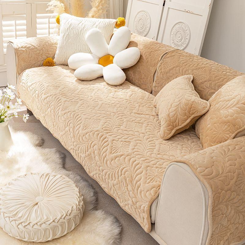 Pernă de canapea Nordic Light Luxury Pernă de pluș scurtă Universală pentru patru sezoane Simplă Modernă Antiderapantă Husă Husă Husă Pânză