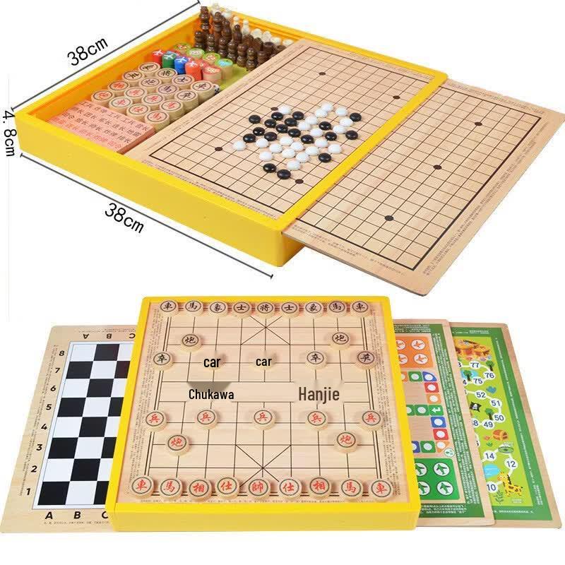 Fengyi 38CM Wooden Multi-Game Chess Board