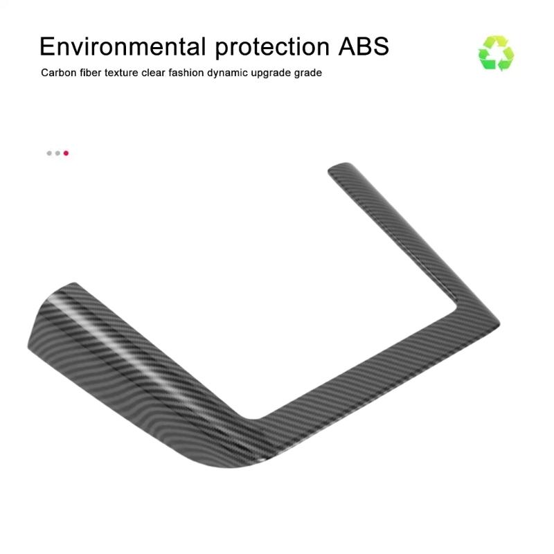 Upgrades Carbon Fiber Charging Dock Frame Multifunction Charging Center Trim Strips Car Spare for Vehicle Center Console
