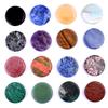 Natürliches 4cm rundes Kristall-Scheibe - Roher Energie-Stein für DIY-Gravur, Beliebtes Ornament