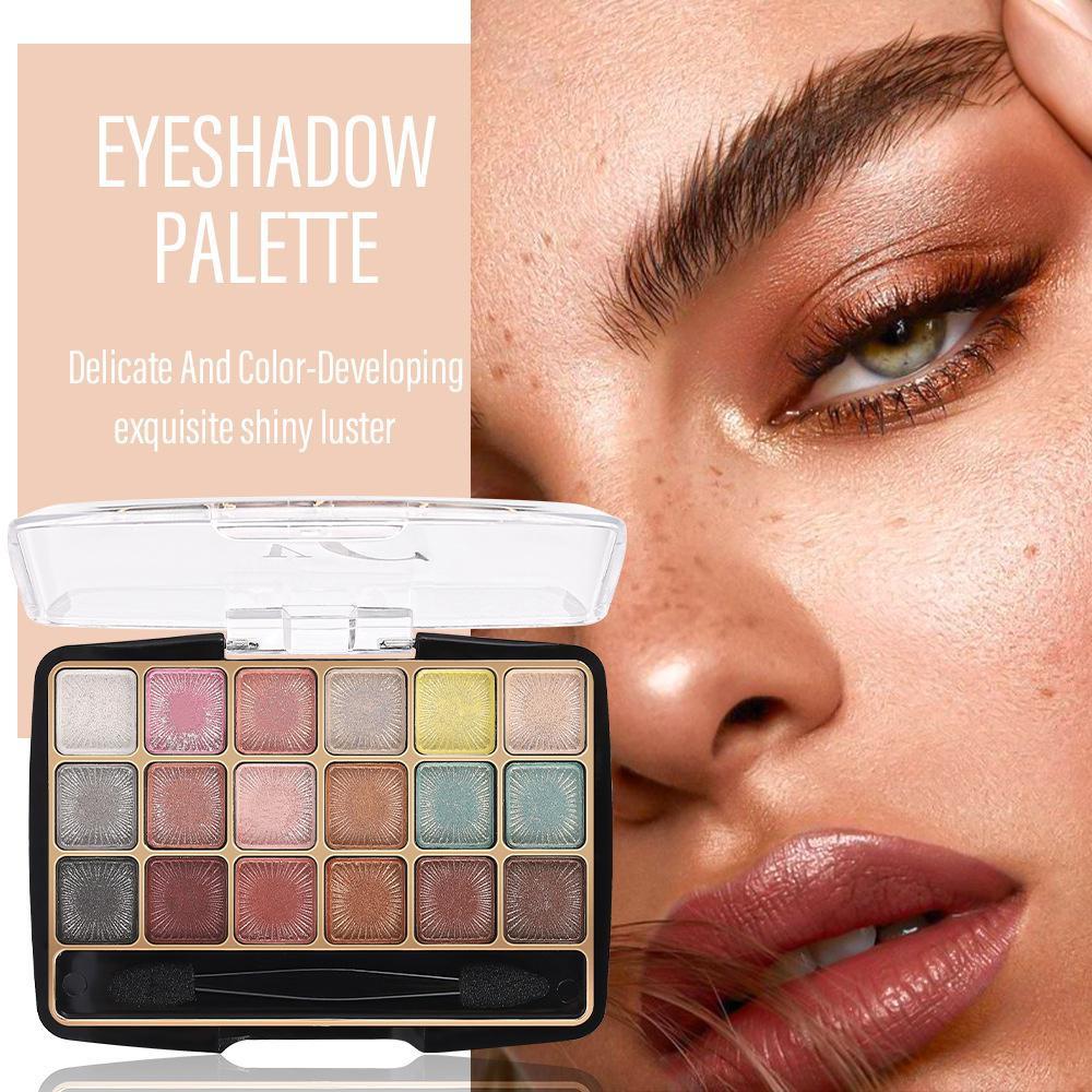 18 Color Eyeshadow Palette Pearlescent Eye Shadow Makeup Palette Shimmer Beauty Tools Set