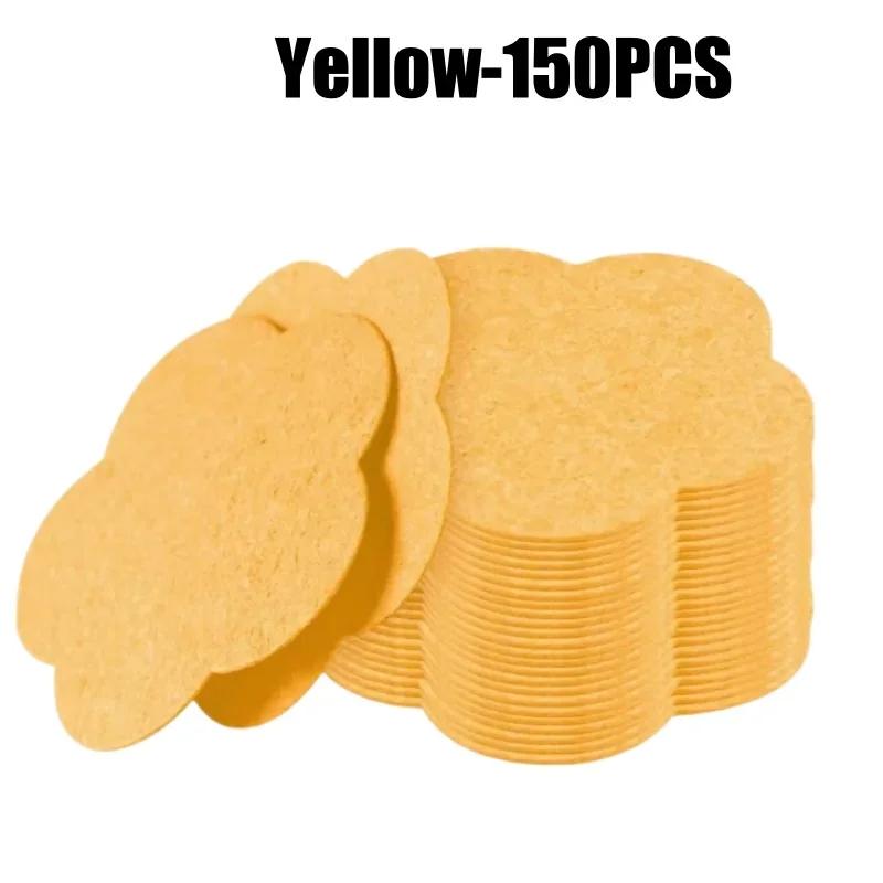 Natural Cellulose Facial Sponge Thick Reusable Compress Pad for Deep Exfoliation Mask Application Makeup Removal