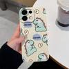 For Oppo Realme 7 10 8 9 5 6 Pro Plus K13 A5 A5X Phone Covers Cute Dinosaur Patterns Liquid Silicone Anti Drop Premium Protection Cases For Oppo Shell
