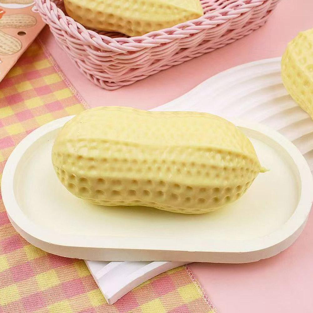 Peanut Stress Sphere Plush Press Plaything Asmr Sensory Squishy Fidget Toy Anti-Stress Gift For Kids Adults Anxiety Relief