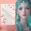 Neue Strass-Schmetterlings-Gesichtsaufkleber mit Perlen, temporäre Tattoo-Aufkleber, langlebig, wasserdicht, Glitzer-Lidschatten, Körper für Festival-Make-up