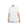 Polo Shirts Men's White Polo Collar Moderate Straight Fit DH0823-100