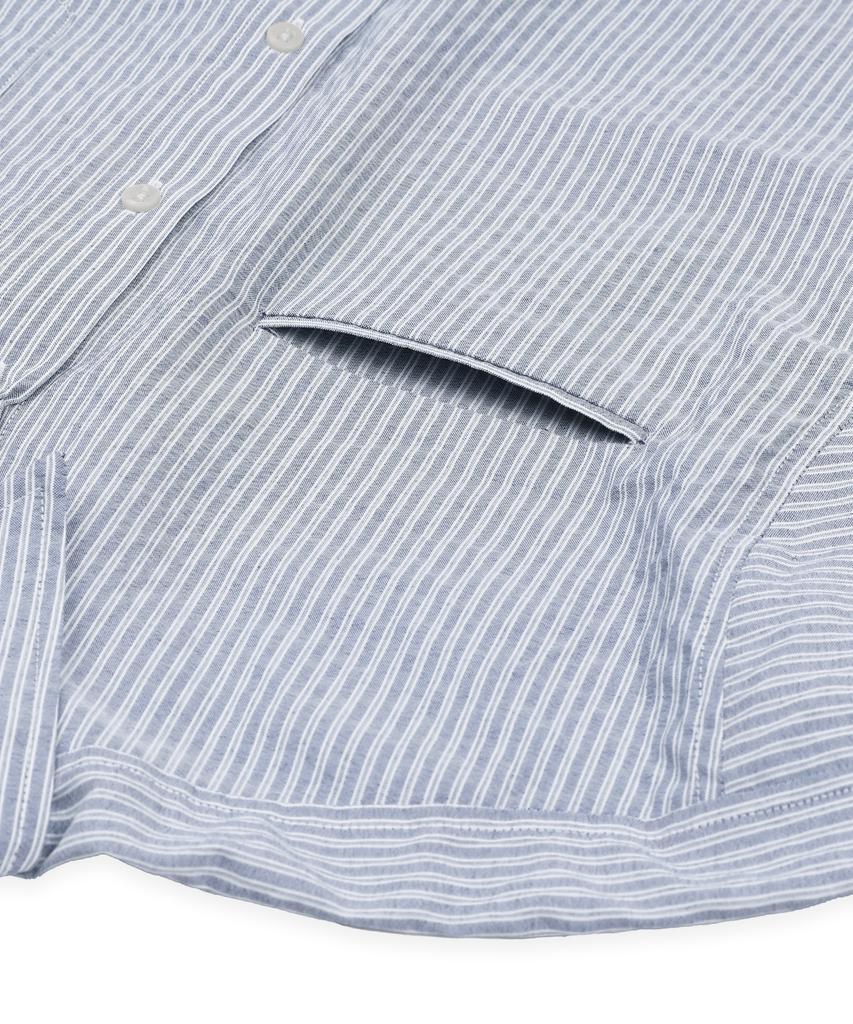 GLACK Gs016 Studded Point Crop Long Sleeve Shirt (Gray)