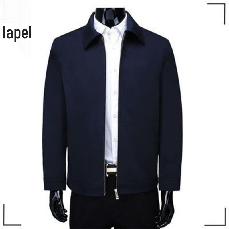 2021 Men's Spring & Autumn Casual Lapel Jacket for Middle-aged and Elderly