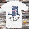Non parlarmi sono arrabbiato T-shirt Gatto Tom B973