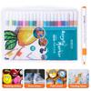 12-80 Colors Acrylic Paint Art Marker Pens DIY Hand Drawn Painting Drawing for Glass Fabric Card Ceramic Stone Mug Clothes Shoes