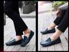 British Style Men's Plus Size Leather Driving Moccasins for Spring & Autumn