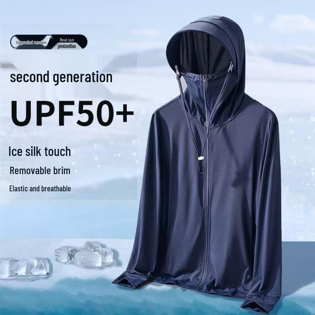 Men's Ultra-thin Ice Silk Fishing Jacket - Breathable, Anti-UV, Sun Protection for Summer Outdoors (2025 New)