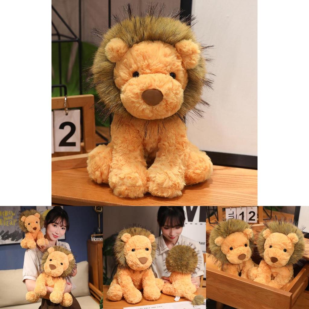 Adorable Plush Lion Doll Super Soft Stuffed Animal Perfect For Kids Birthday Gifts