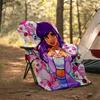 1pc Anime A-AphmauS2 Theme Blanket - Digital Print, Polyester, Cozy for All Seasons, Perfect for Outdoor, and Travel