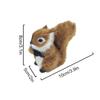 1 Stück Figuren Tischdekorationen Simulation Ornamente Weihnachten Falsches Tier Mini Miniaturfiguren Künstliches Eichhörnchen Plüsch