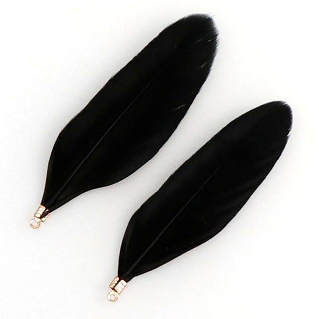 20 stk/pose 17 farger Naturlig gåsefjær Charms Anheng Ørepynt Charms For Diy Halskjede Armbånd Smykker Making 60 -70cm