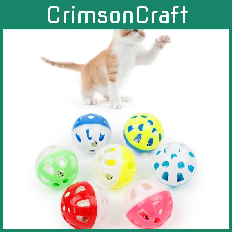Pet Play Toy Ball With Hollow Structure And Bell For Cats And Small Animals