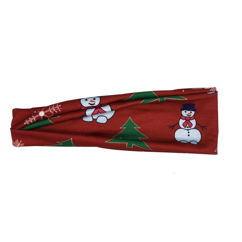European & American Christmas Sweatband: Fitness, Yoga, Running Sports Headband