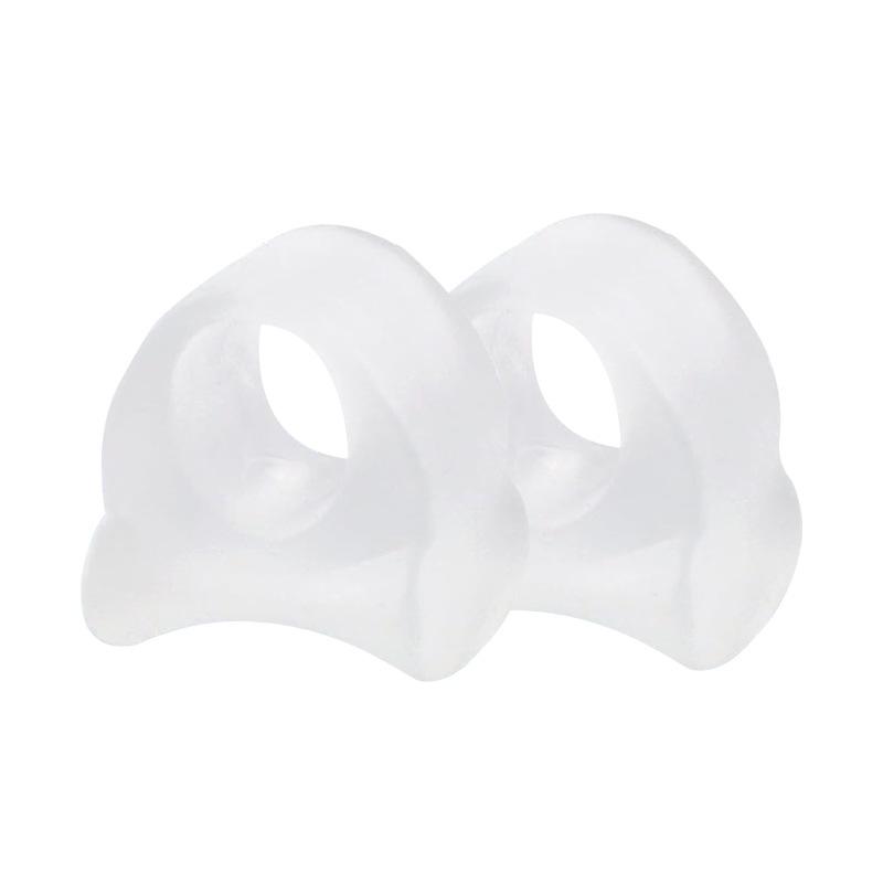 1 Pair Gel Toe Separators for Foot Comfort & Support Waterproof Spacers for Big Toe & Hammer Toe - Ergonomic Design, One Size Fits Most