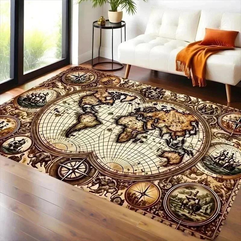 1PC Rose Arts Pattern Living Room Rugs Kitchen Rugs Non-Slip Home Door Mats Pop Arts Bath Mat Carpet for Home Sink Laundry Decor