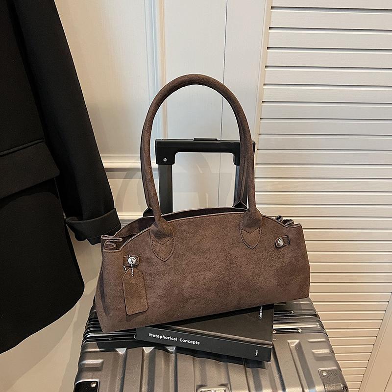 

Дизайнерская сумка на плечо бренда «Люкс Лайт», Ретро сумка-тоут, Новая высококлассная сумка под мышкой, Стильная универсальная сумка для поездок 34x11x17cm кофейный