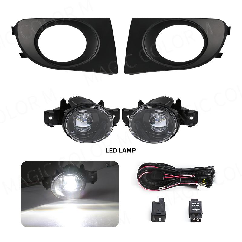LED Fog Lamps For Nissan Sylphy Sentra Bluebird 2004 2005 2006 2007 2008 Front Bumper Driving Daytime Running Lights Headlights