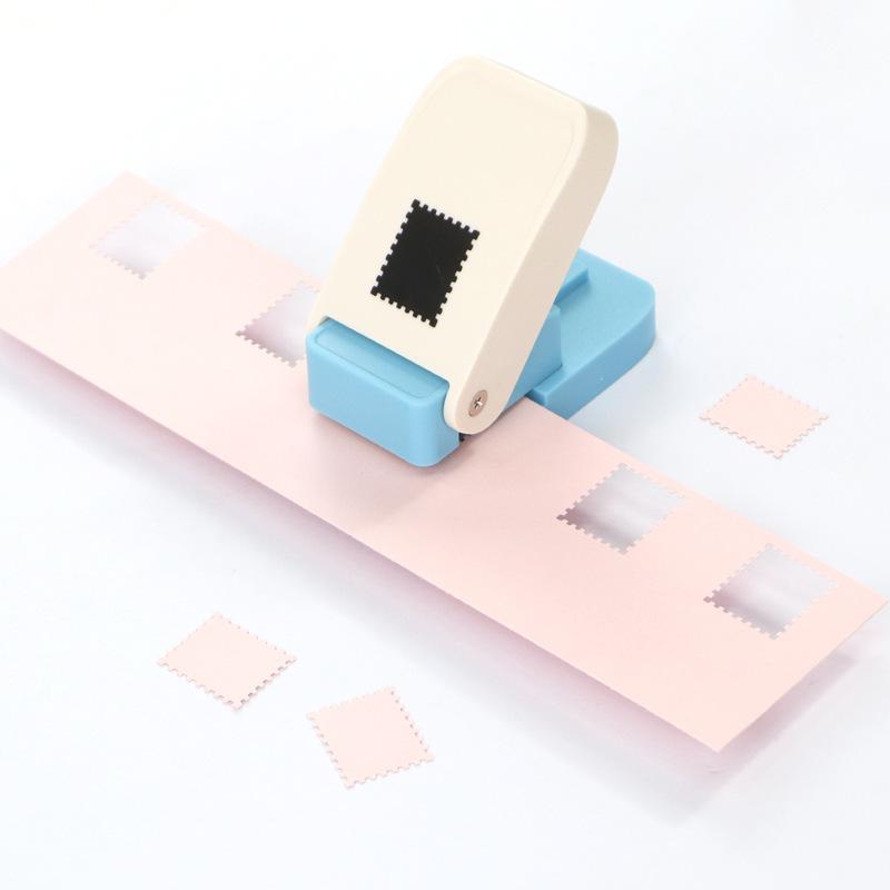 Rectangular Smile Face Craft Embossing Punch for DIY Children's Educational Projects