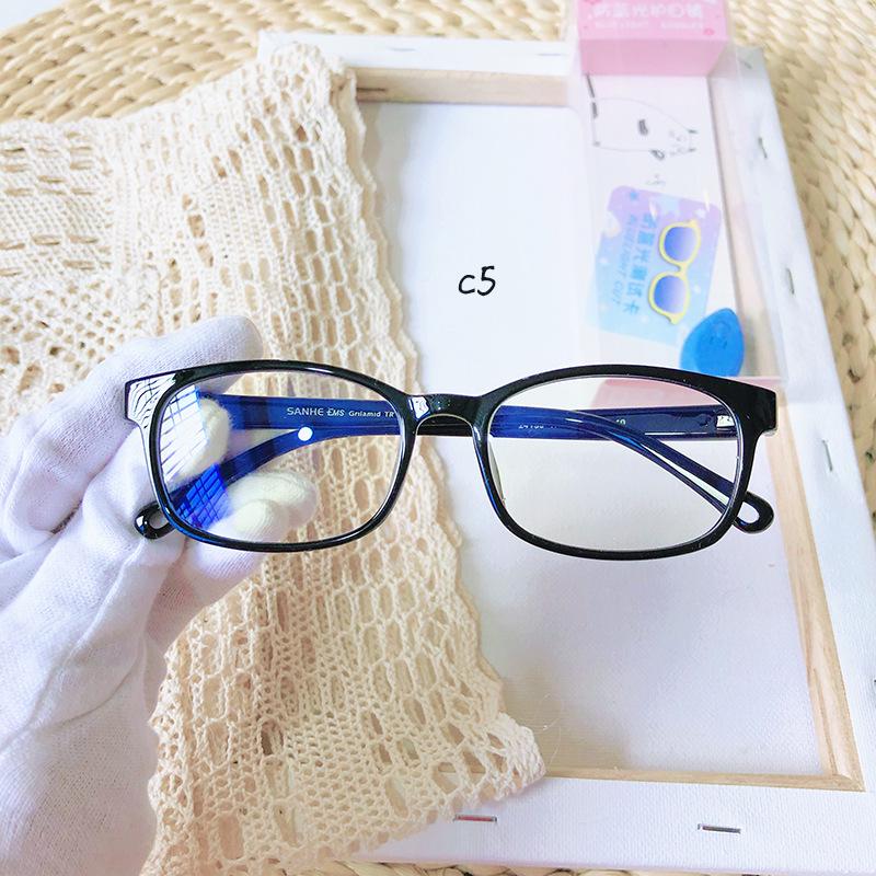 Asha Lu Kids’ Ultra-Light Anti-Blue Light TR90 Glasses Frame for Prescription Lenses