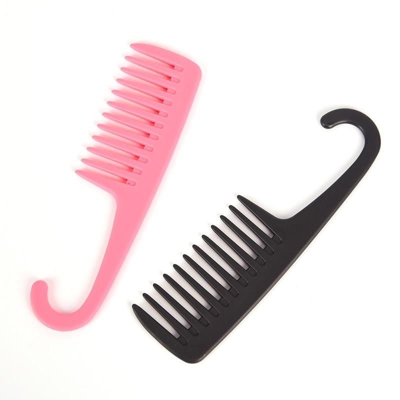 Large Wide Tooth Combs Of Hook Handle Detangling Reduce Hair Loss Comb Pro Hairdress Salon Dyeing Styling Brush Tools