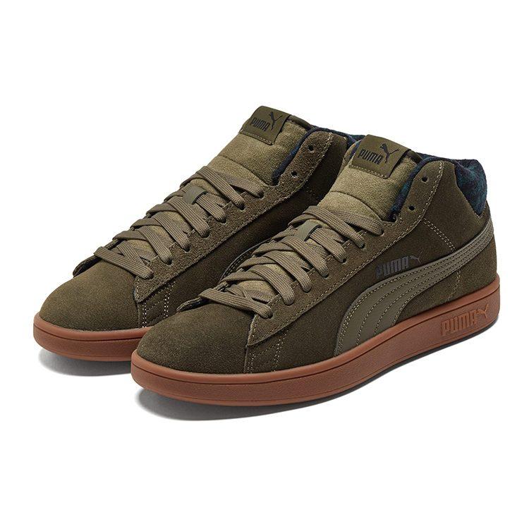 PUMA Smash V2 Mid Wtr 'Plaid Grape Leaf' 385174-03