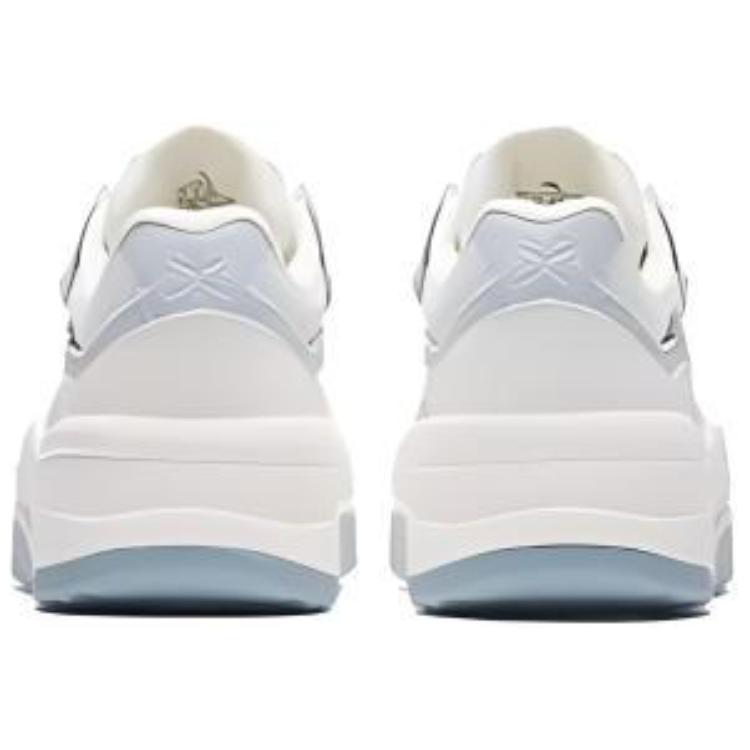 Anta Lifestyle Series Egg Shoes Trendy Versatile Durable Low-Top Skate Shoes Women sneaker White Blue 122438021-4