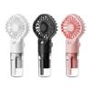 Portable Handheld Misting Fan Colorful Mini Cooling Fans Small Personal Cooling Fans  Summer