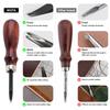 WUTA Sharp Leather Edge Beveler Edge Skiving Polishing Leather Tools DIY Belt Maker High Carbon Steel Leather Craft Beveller