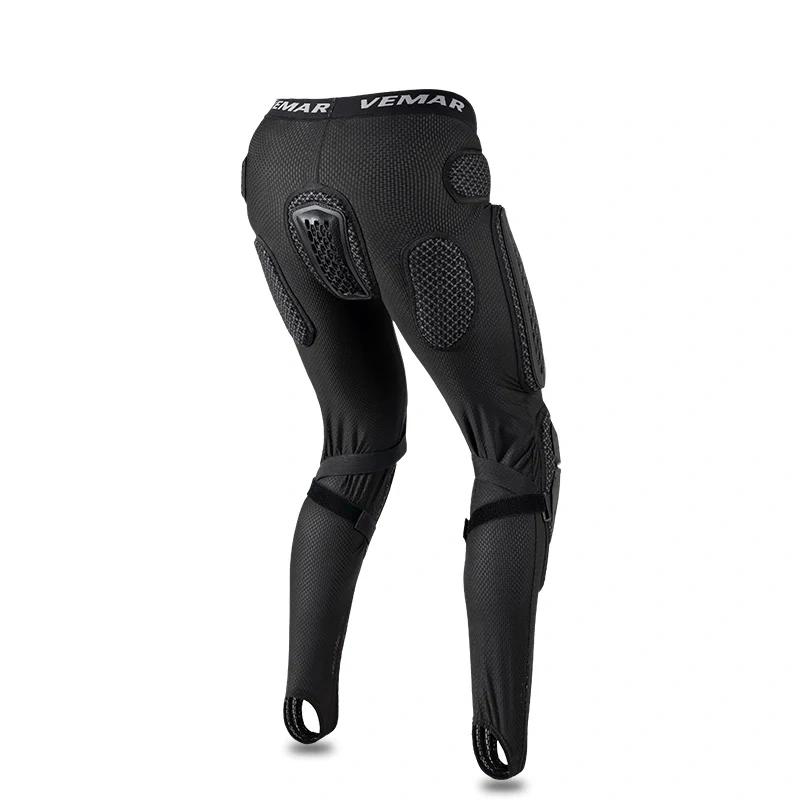 Summer Protective Motorcycle Pants Men - Armored Trousers Pants with Hip Knee Guards for Motocross, Sports Bike Riding Gear