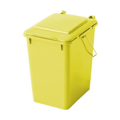 Bin Container for Sorting Garbage and Waste, Yellow, 10L