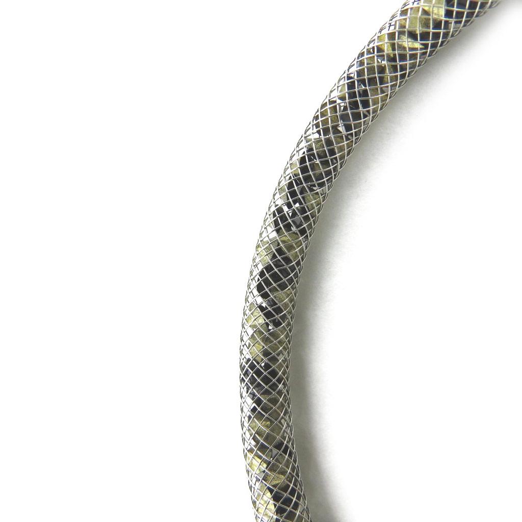 Les Trésors De Lily [M9441] - Black Gold 'Joyaux' Designer Bracelet (4 Mm)