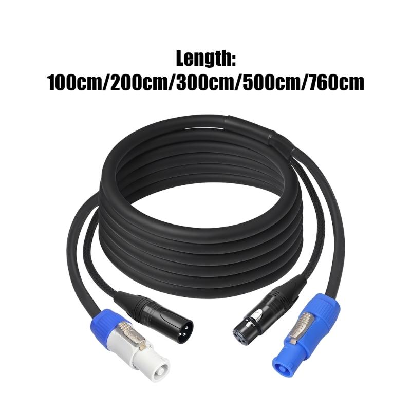 High Current Power Con XLR Cable Combination Cable for Stage Lights Delivering Both Electricity and Data