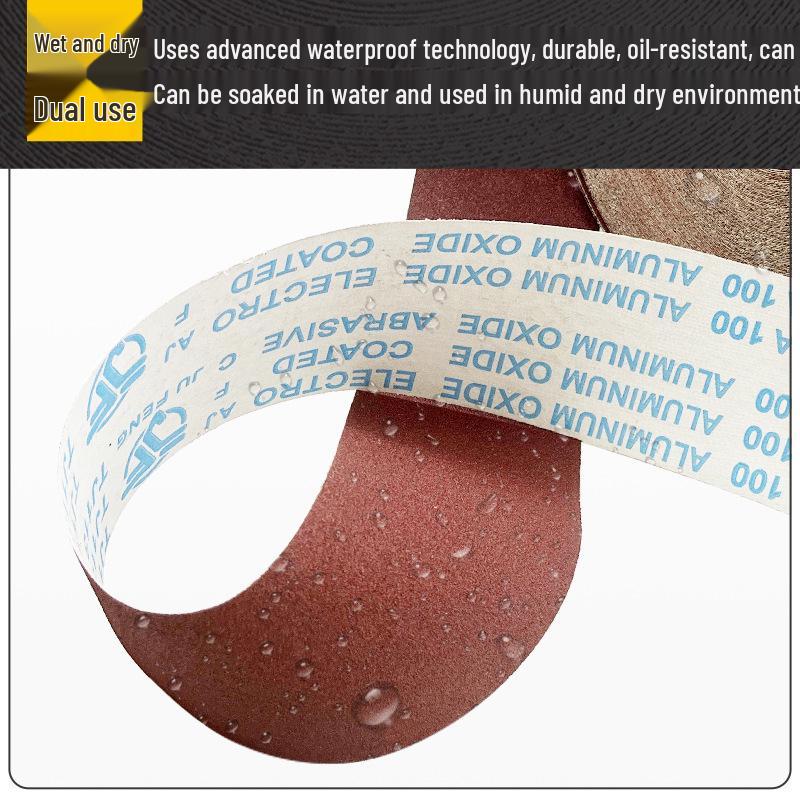 TJ113 Tearable Soft Cloth Sandpaper Roll - 4 & 4.5 Inch Strips and Sheets