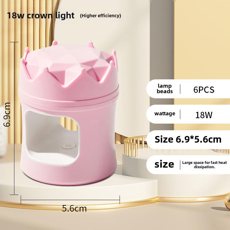 

Портативная мини-лампа для отверждения ногтей - быстросохнущая ручная терапевтическая лампа розовый