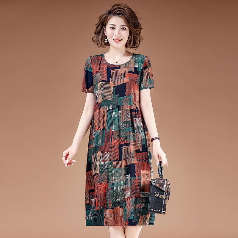 chinese dress ladies Women's V Neck Casual Boho Loose Midi Dress main image 0