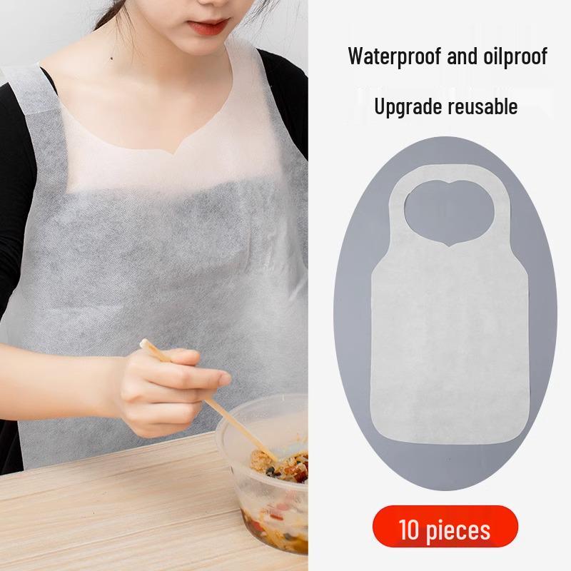 

Adult Non-Woven Disposable Apron for Hot Pot, Crayfish, and Barbecue Restaurants