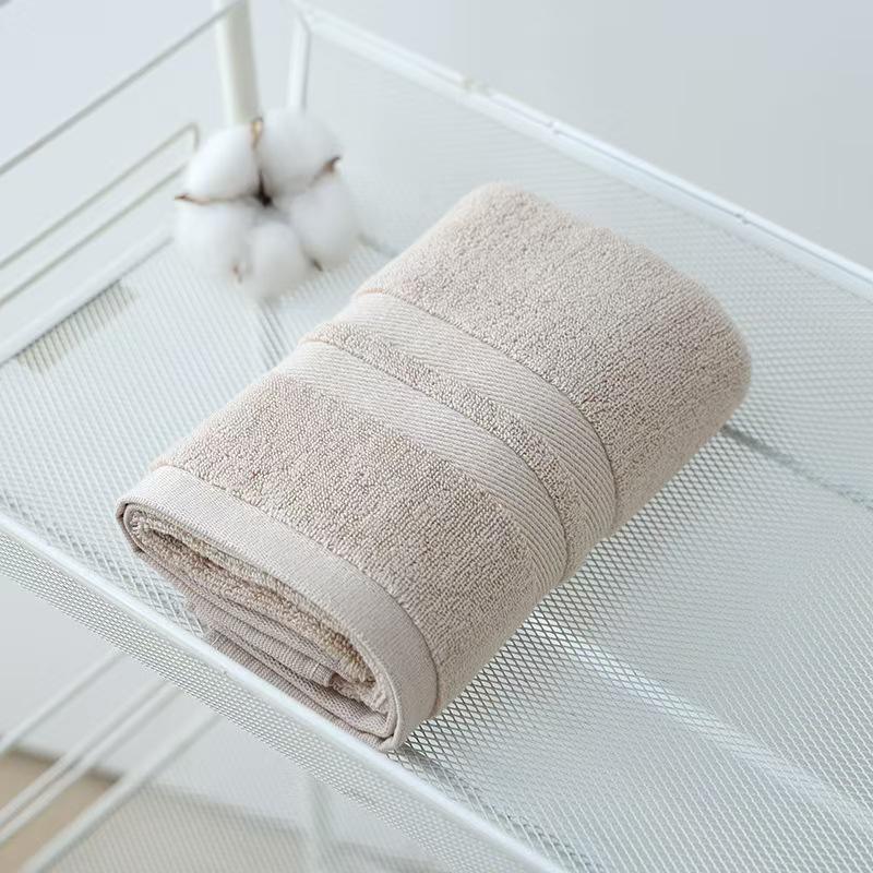 Soft Unisex 100% Cotton Face & Bath Towel - Skin-Friendly, Absorbent, Lint-Free 70x35 cm коричневый