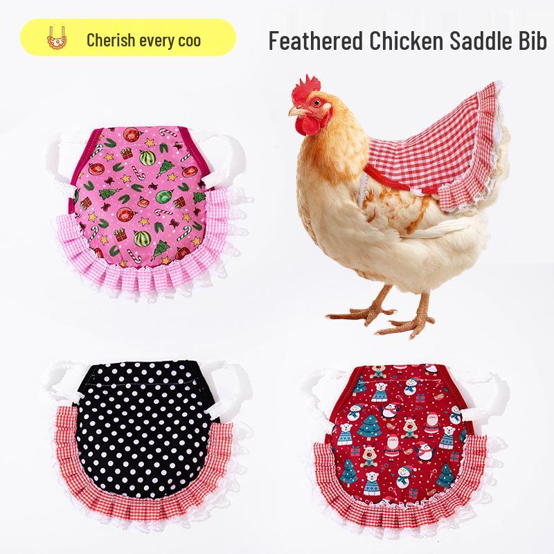 Double Layer Hen Saddle Apron with Feather Protector