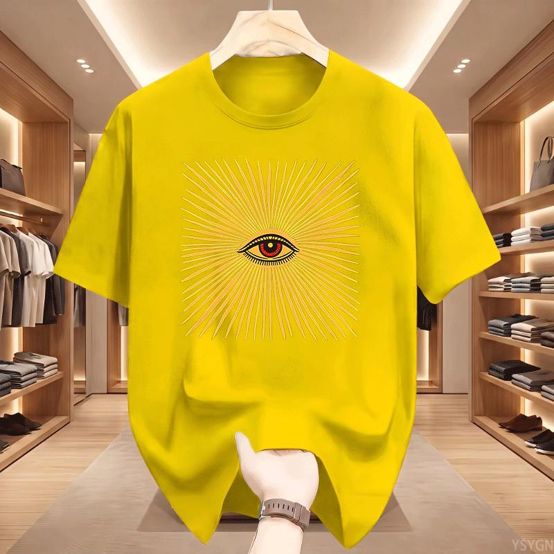 Boho Hexen T-Shirt Unisex Allsehendes Auge T-Shirt Unisexs Unisexs Kurzarm Rundhals Bedrucktes T-Shirt Rundhals Streetwear Oberteile