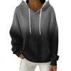 Women's Fashion Casual Gradient Print Pullover Long-Sleeve Hooded Sweatshirt