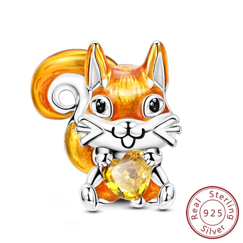 Charms Passen Original Armband Kupfer Charms Perlen Katze Hund Tier Herz Anhänger Für Frauen Schmuckherstellung Geschenk