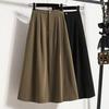 Plus Size Hohe Taille A-Linie Regenschirmrock mit Taschen - Frühjahr 2026 Trend