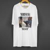 Camiseta Nirvana Bleach Rock Grunge Kurt Cobain Punk Manga Curta Algodão Estampado Y2K Unisex Top