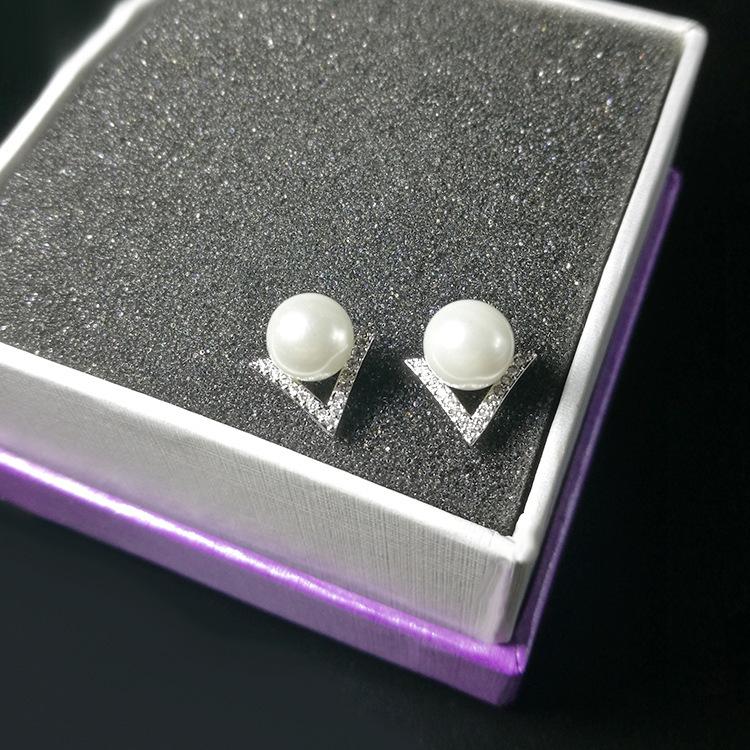 Imitation Earrings, Shells, Pearl Ear Needles, Small Earrings for Women